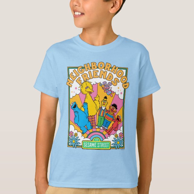 Camiseta Barrio Sésamo | Amigos vecinos (Anverso)