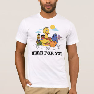 Camiseta Barrio Sésamo   Aquí Para Usted