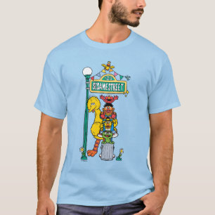 Camiseta Barrio Sésamo Bajo el Rótulo de Plaza Sésamo