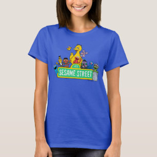 Camiseta Barrio Sésamo   Color completo con placas