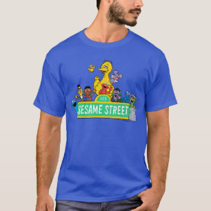 Camiseta Barrio Sésamo Color completo con placas