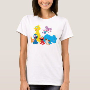 Camiseta Barrio Sésamo   Coloridas Plaza Sésamo