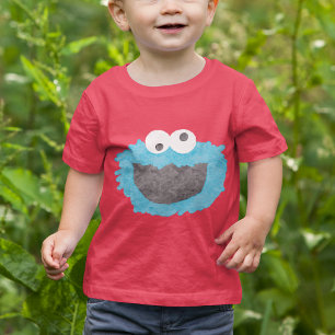 Camiseta Barrio Sésamo   Cookie Monster Face