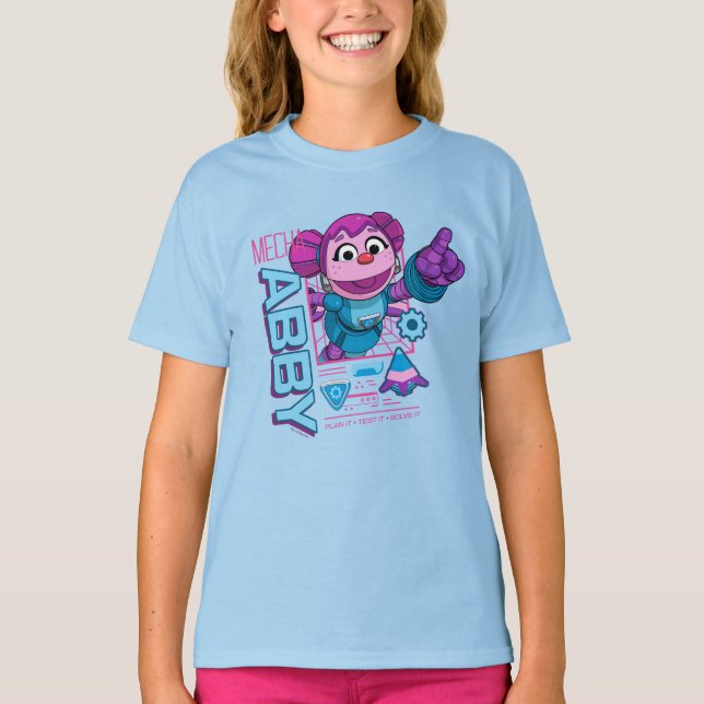 Camiseta Barrio Sésamo | Edificios Mecha Abby Cadabby (Anverso)