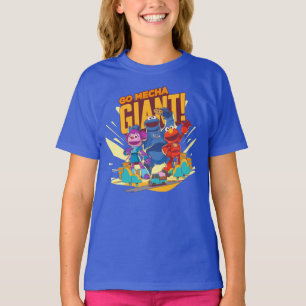 Camiseta Barrio Sésamo   Edificios Mecha ¡Vamos Mecha Gigan