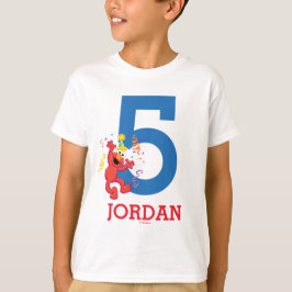 Camiseta Barrio Sésamo | Elmo - Arcoiris 5 cumpleaños