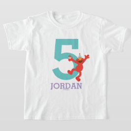 Camiseta Barrio Sésamo | Elmo - Confetti Quinto cumpleaños