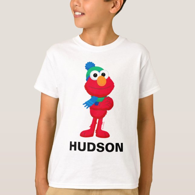 Camiseta Barrio Sésamo | Elmo de invierno (Anverso)