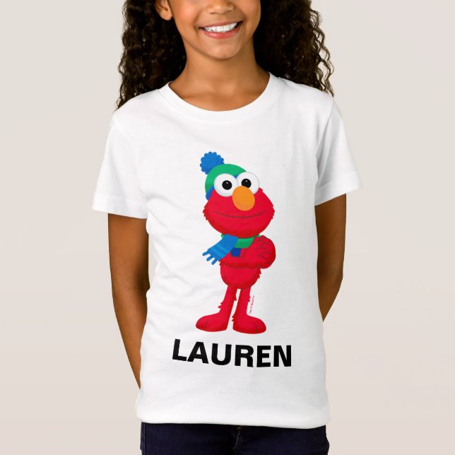 Camiseta Barrio Sésamo | Elmo de invierno (Anverso)