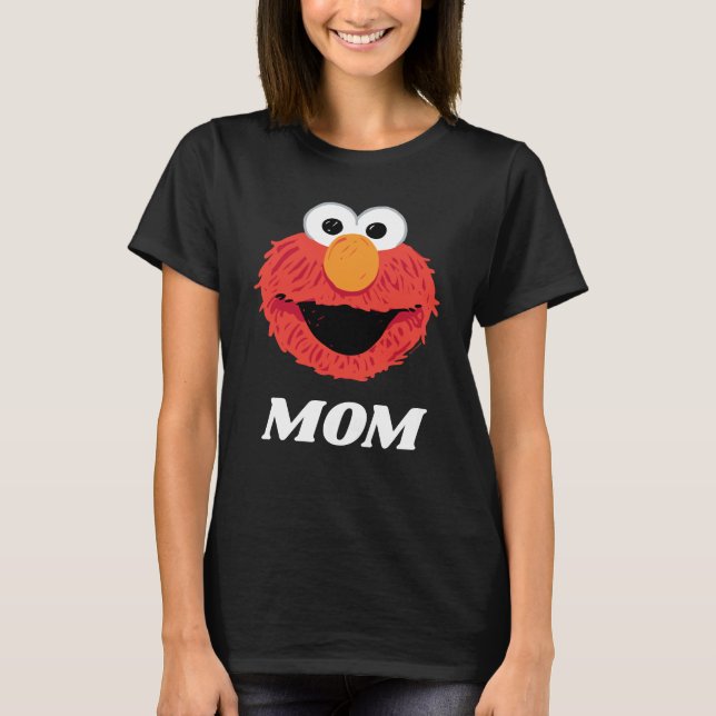 Camiseta Barrio Sésamo | Elmo Mom (Anverso)