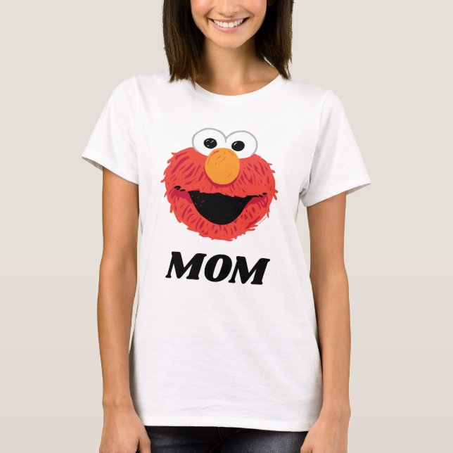 Camiseta Barrio Sésamo | Elmo Mom (Anverso)