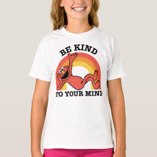 Camiseta Barrio Sésamo Elmo sé amable con tu mente