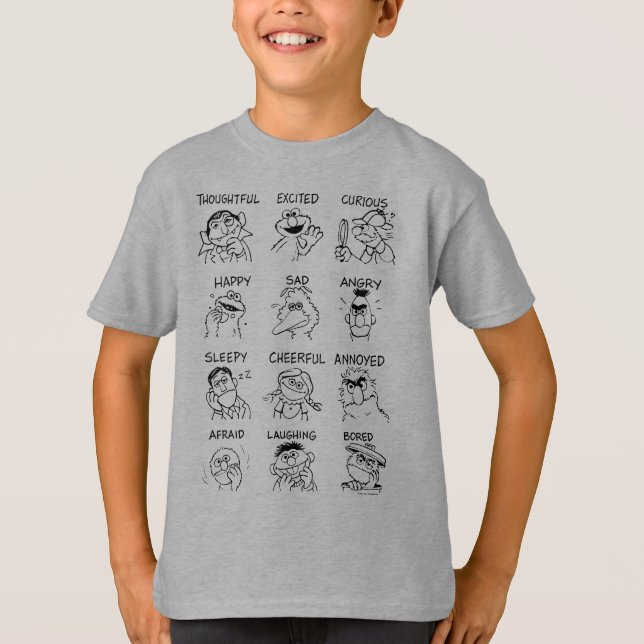 Camiseta Barrio Sésamo | Emociones y sentimientos (Anverso)