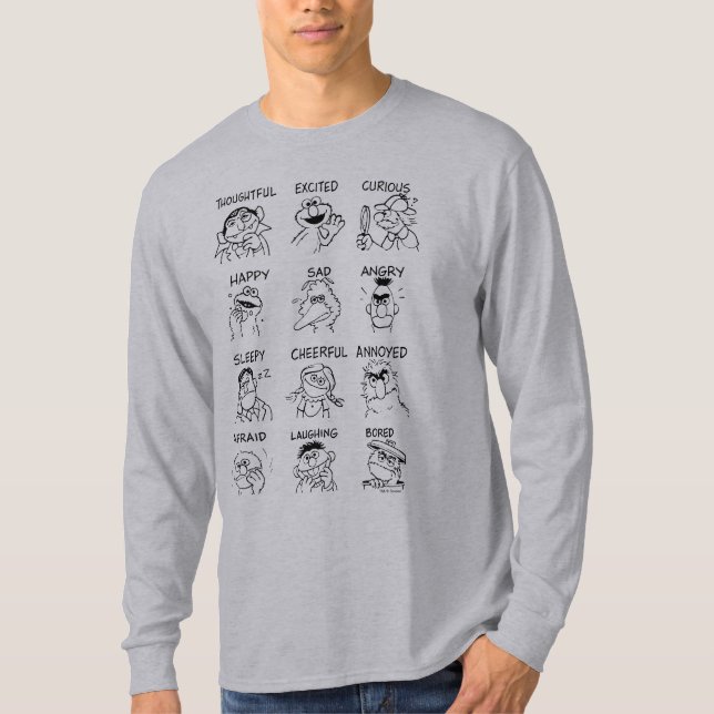 Camiseta Barrio Sésamo | Emociones y sentimientos (Anverso)