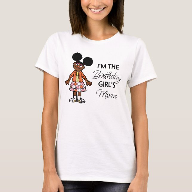 Camiseta Barrio Sésamo | Gabrielle Birthday Chica Mom (Anverso)