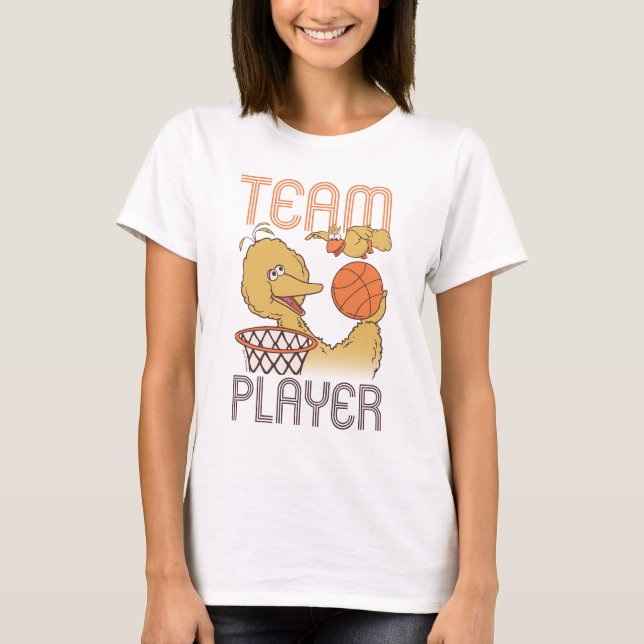 Camiseta Barrio Sésamo | Jugador del equipo de pájaros (Anverso)