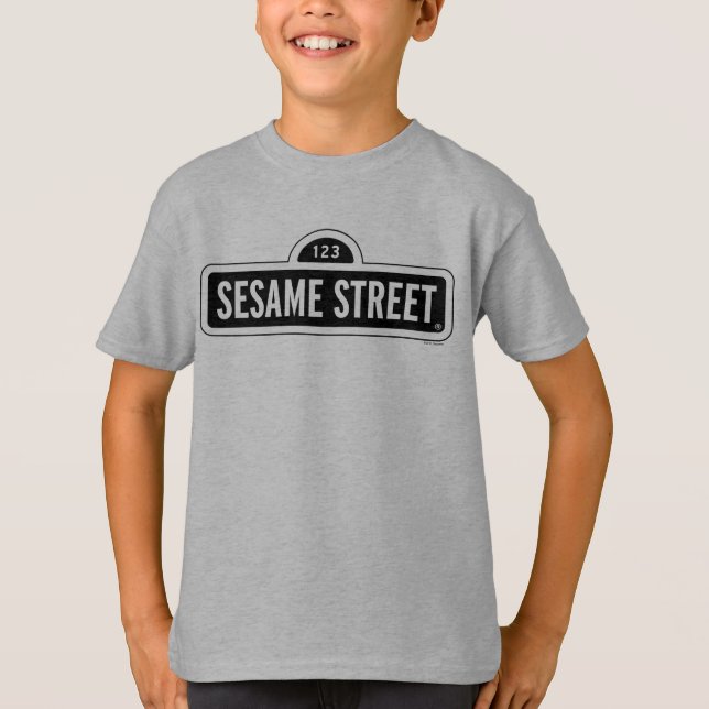 Camiseta Barrio Sésamo | Logotipo de B&W (Anverso)
