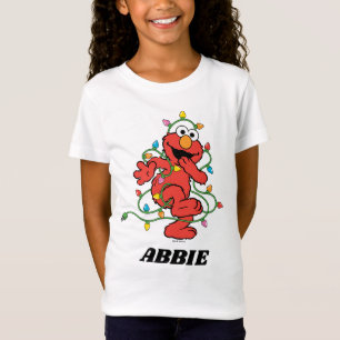 Camiseta Barrio Sésamo   Luces de Navidades Elmo