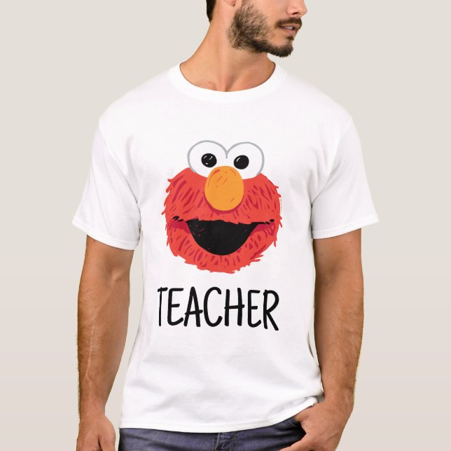 Camiseta Barrio Sésamo | Maestra Elmo Face (Anverso)