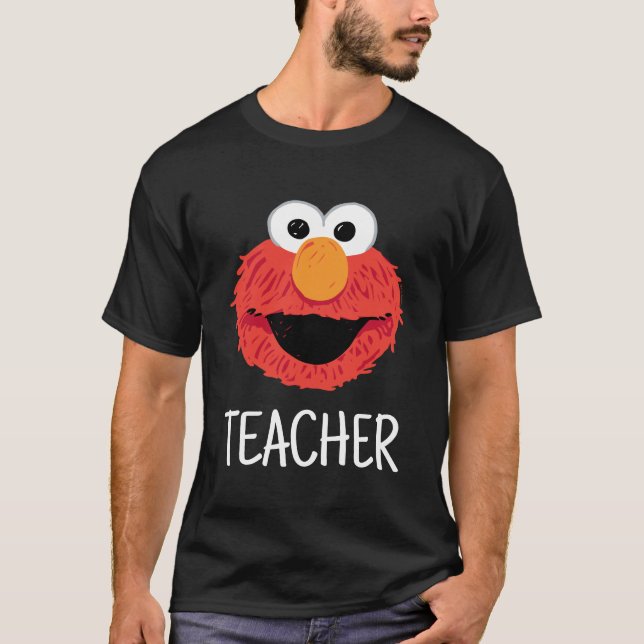 Camiseta Barrio Sésamo | Maestra Elmo Face (Anverso)