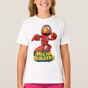 Camiseta Barrio Sésamo Mecha Construye Elmo En Acción