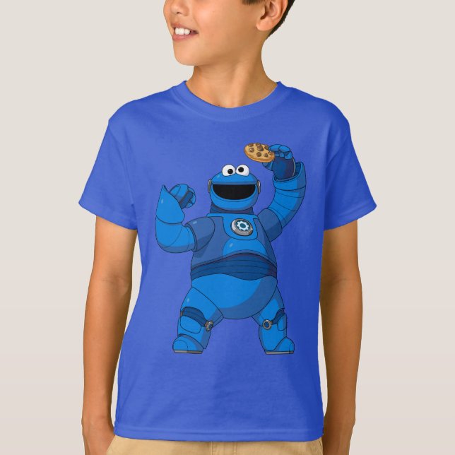 Camiseta Barrio Sésamo | Monstruo de cookies de Mecha (Anverso)