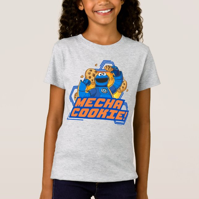 Camiseta Barrio Sésamo | Monstruo de la galleta Mecha Cooki (Anverso)