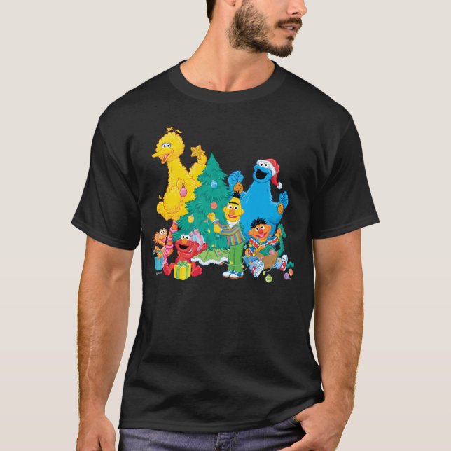 Camiseta Barrio Sésamo | NAVIDADES (Anverso)