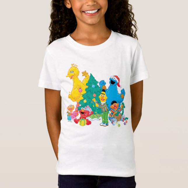 Camiseta Barrio Sésamo | NAVIDADES (Anverso)