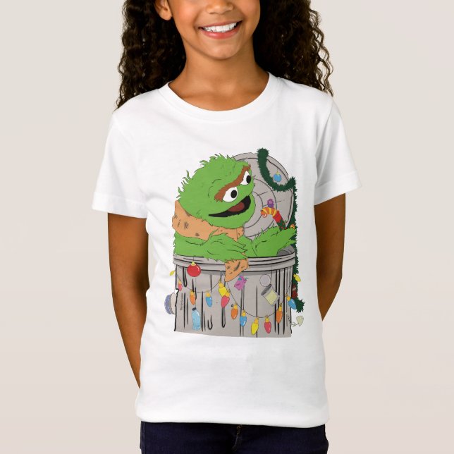 Camiseta Barrio Sésamo | Navidades Oscar al Grupo (Anverso)