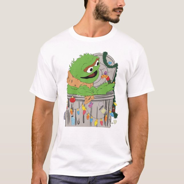 Camiseta Barrio Sésamo | Navidades Oscar al Grupo (Anverso)