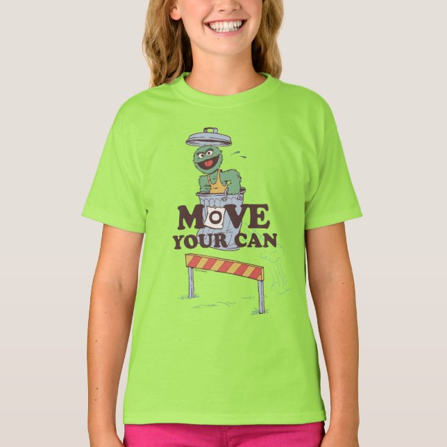 Camiseta Barrio Sésamo | Oscar al grupo: Muévete tu lata (Anverso)