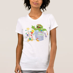 Camiseta Barrio Sésamo   Oscar - Árbol de Navidad