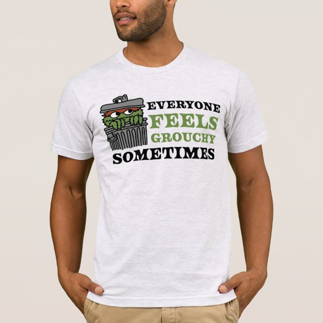 Camiseta Barrio Sésamo | Oscar el grupo se siente crudo (Anverso)