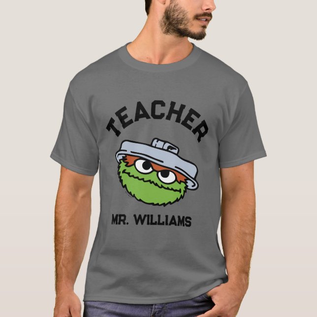 Camiseta Barrio Sésamo | Oscar Teacher (Anverso)
