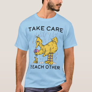 Camiseta Barrio Sésamo Pájaros grandes se cuidan mutuamen