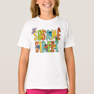 Camiseta Barrio Sésamo Pals tipo calle Sésamo