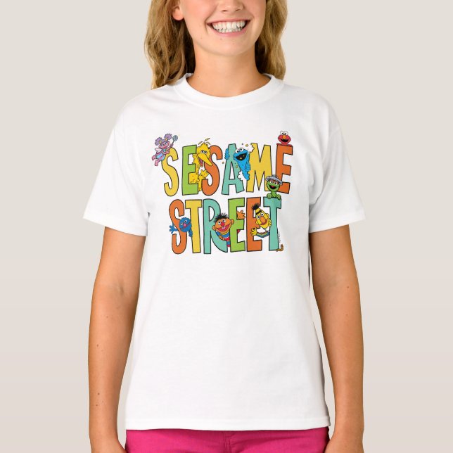 Camiseta Barrio Sésamo | Pals tipo calle Sésamo (Anverso)