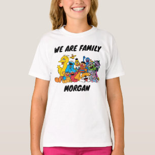 Camiseta Barrio Sésamo   Pilas de Sésamo   Nombre de famili