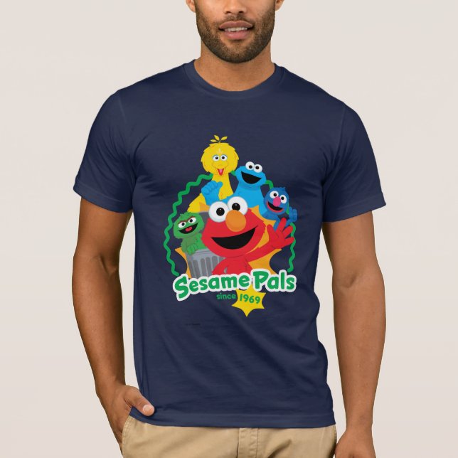 Camiseta Barrio Sésamo | Pilas Sesame Desde 1969 (Anverso)