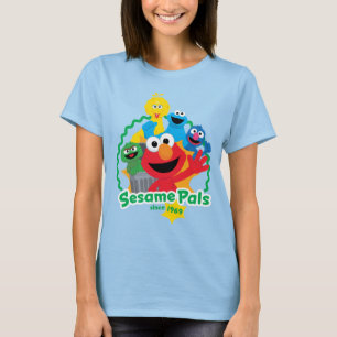 Camiseta Barrio Sésamo   Pilas Sesame Desde 1969
