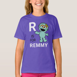 Camiseta Barrio Sésamo   R es para Rosita   Añadir su nombr