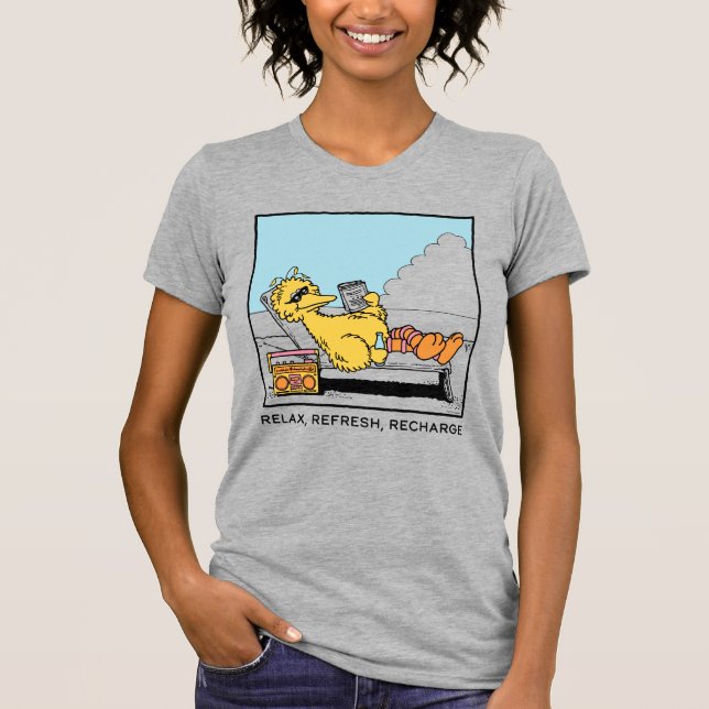 Camiseta Barrio Sésamo | Recarga de Refrescamiento de Refre (Anverso)