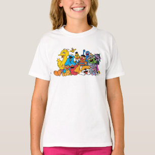 Camiseta Barrio Sésamo   Retrato de grupo Sesame Pals