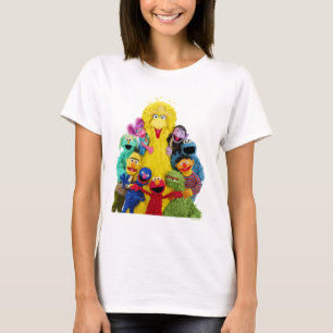 Camiseta Barrio Sésamo Retrato divertido y colorido