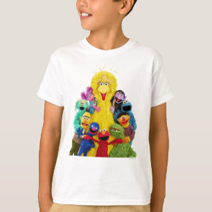Camiseta Barrio Sésamo   Retrato divertido y colorido