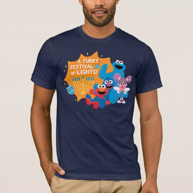 Camiseta Barrio Sésamo | ¡Un Festival de Luces Furtivo! (Anverso)