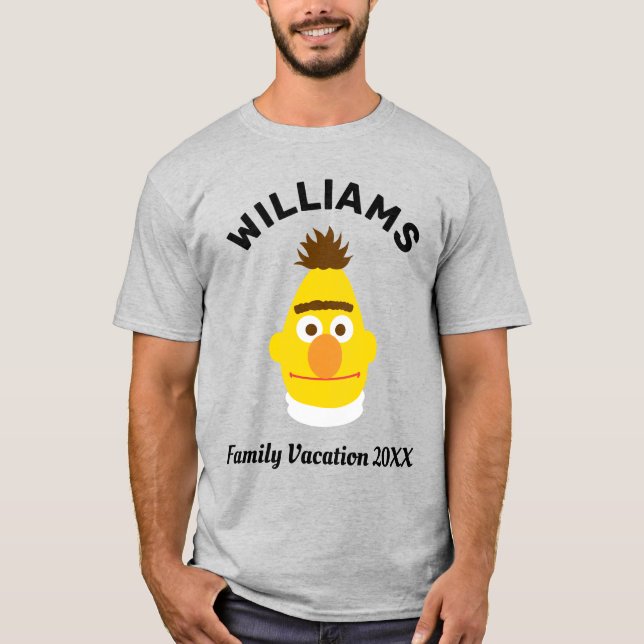 Camiseta Barrio Sésamo | Vacaciones familiares de Bert (Anverso)