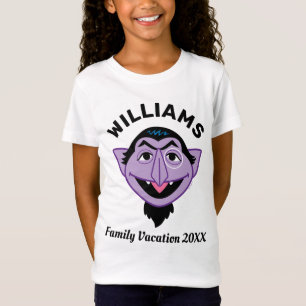 Camiseta Barrio Sésamo Vacaciones familiares de Count von
