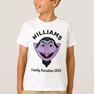 Camiseta Barrio Sésamo Vacaciones familiares de Count von